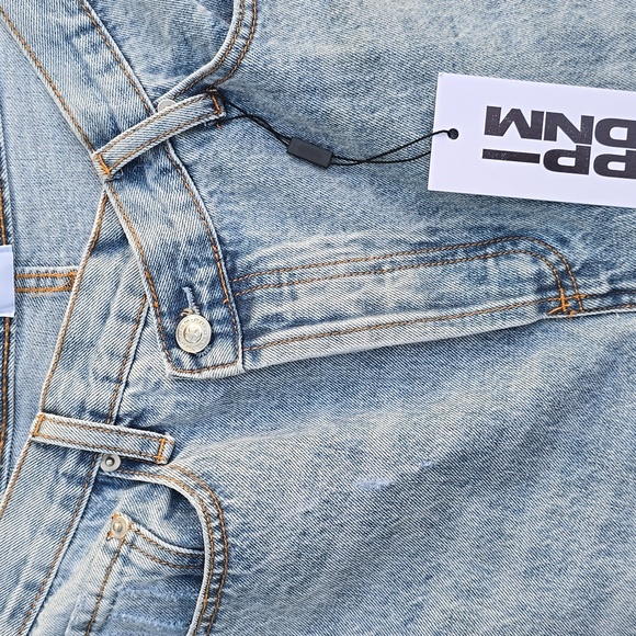 NWT Princess Polly Holly Asymmetrical Straight Leg Jeans Size 12 - Picture 5 of 15